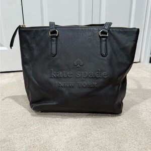 Kate Spade Black Embossed Tote